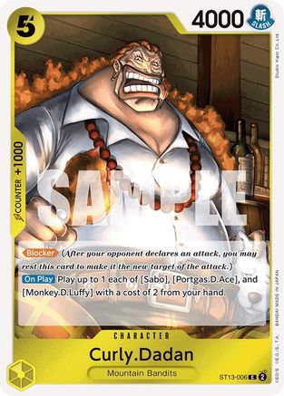 (ST13-006) Curly.Dadan - Ultra Deck: The Three Brothers Foil