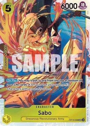 (ST13-008) Sabo (008) - Ultra Deck: The Three Brothers Foil