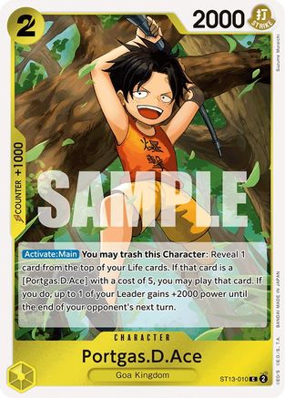 (ST13-010) Portgas.D.Ace (010) - Ultra Deck: The Three Brothers Foil
