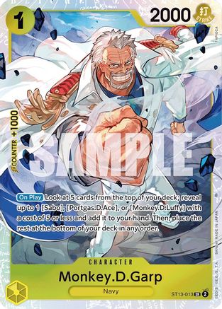 Monkey.D.Garp (ST13-013) - Ultra Deck: The Three Brothers Foil