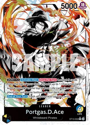 Portgas.D.Ace (002) (Parallel) (ST13-002) - Ultra Deck: The Three Brothers Foil