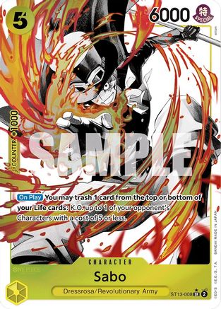 (ST13-008) Sabo (008) (Parallel) - Ultra Deck: The Three Brothers Foil
