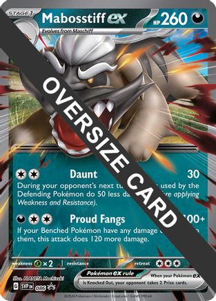 Mabosstiff ex - Jumbo Card 86 - Jumbo Cards Holofoil