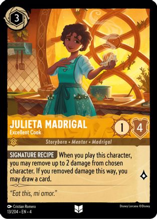 (013/204)  Julieta Madrigal - Excellent Cook - Ursula's Return  Normal