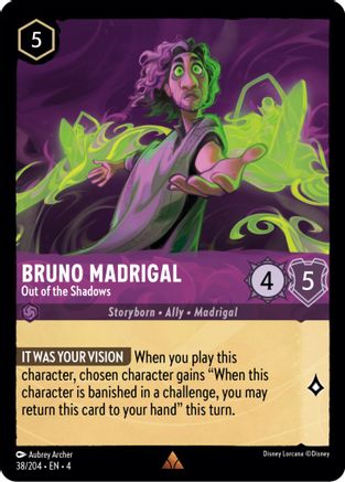 (038/204)  Bruno Madrigal - Out of the Shadows - Ursula's Return  Normal