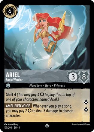 Ariel - Sonic Warrior (175/204) - Ursulas Return Cold Foil