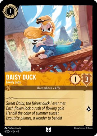 Daisy Duck - Lovely Lady (6/204) - Ursulas Return Cold Foil