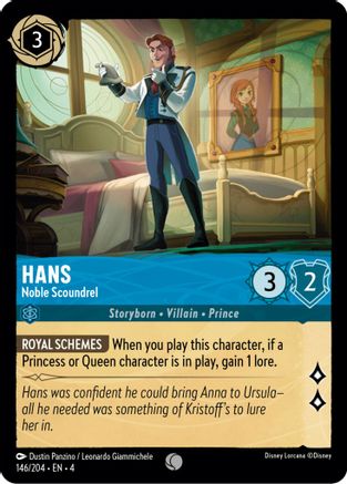 (146/204)  Hans - Noble Scoundrel - Ursula's Return  Cold Foil