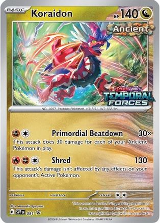 Koraidon (Prerelease) (91) - SV Scarlet & Violet Promo Cards Holofoil - Promo
