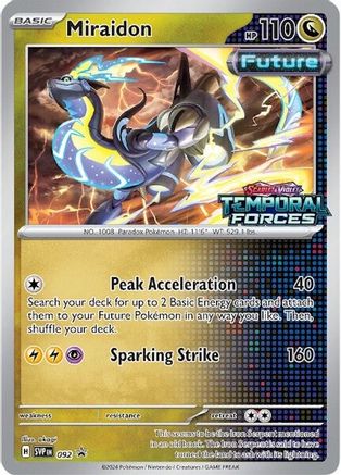 Miraidon (Prerelease) (92) - SV Scarlet & Violet Promo Cards Holofoil - Promo