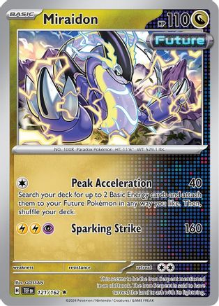 Miraidon 121/162 - Deck Exclusives Normal - Rare