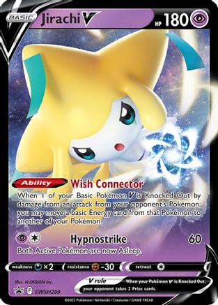 Jirachi V (SWSH299) - SWSH Sword & Shield Promo Cards Holofoil - Promo