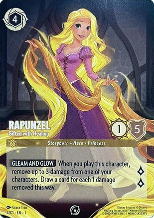 (004)  Rapunzel - Gifted with Healing - Disney Lorcana Promo Cards  Normal