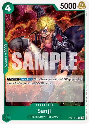 (EB01-014) Sanji - Extra Booster: Memorial Collection - Foil