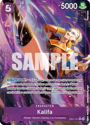 (EB01-031) Kalifa (Alternate Art) - Extra Booster: Memorial Collection Foil