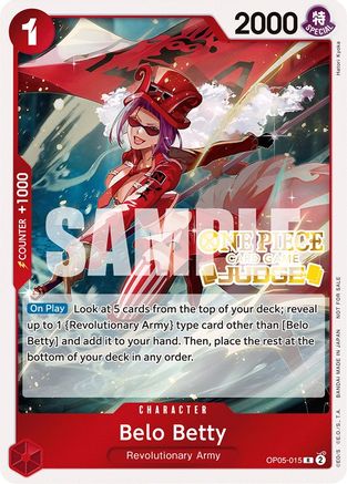 (OP05-015) Belo Betty (Judge Pack Vol. 3) - One Piece Promotion Cards Foil