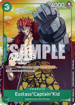 (P-003) Eustass"Captain"Kid (Online Regional 2024 Vol. 2) [Participant] - One Piece Promotion Cards Foil
