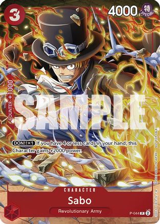 (P-044) Sabo (Event Pack Vol. 4) - One Piece Promotion Cards Foil