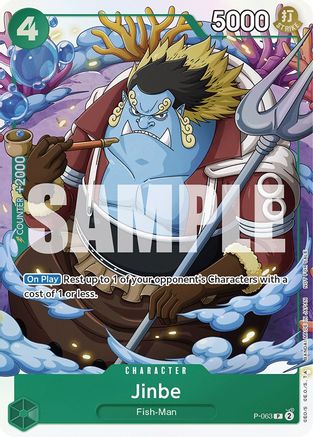 (P-063) Jinbe (Event Pack Vol. 4) - One Piece Promotion Cards Foil