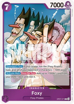 (OP07-071) Foxy (071) - 500 Years in the Future Foil