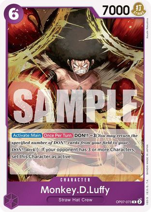 (OP07-073) Monkey.D.Luffy (073) - 500 Years in the Future Foil