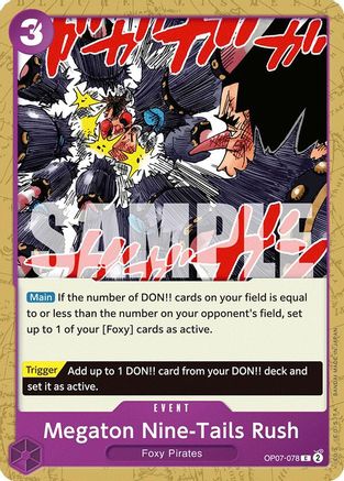(OP07-078) Megaton Nine-Tails Rush - 500 Years in the Future Normal