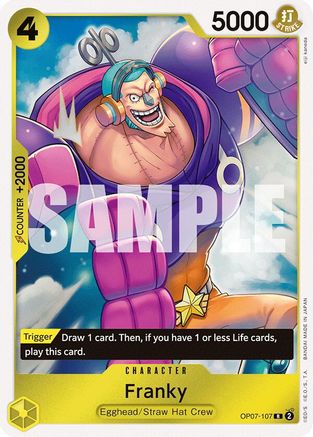 (OP07-107) Franky - 500 Years in the Future Foil