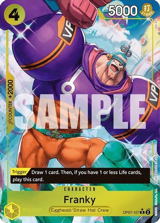 (OP07-107) Franky (Parallel) - 500 Years in the Future Foil
