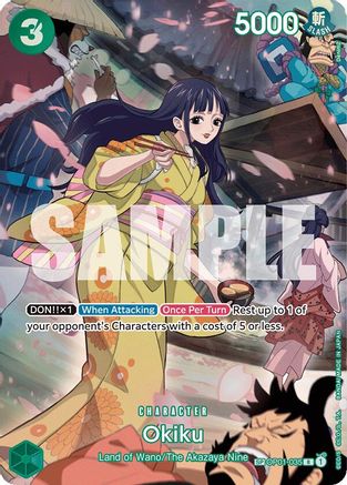 (OP01-035) Okiku (SP) - 500 Years in the Future Foil