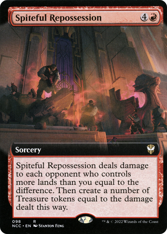 Spiteful Repossession (NCC-098) - New Capenna Commander: (Extended Art) Foil