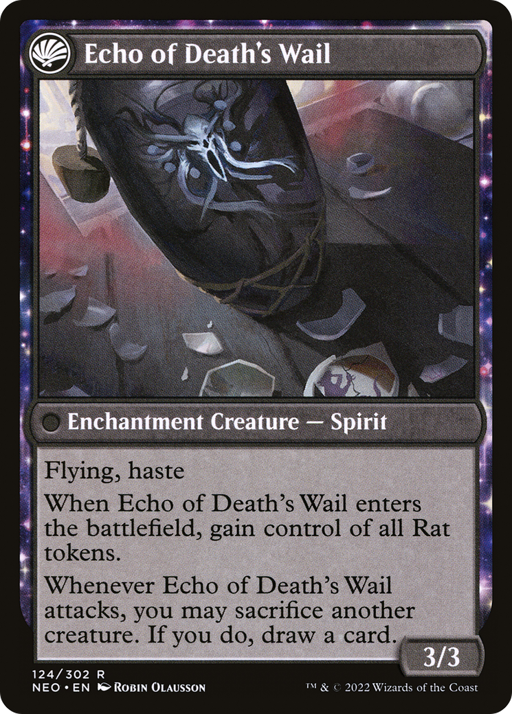 Tribute to Horobi (NEO-124) - Kamigawa: Neon Dynasty: (fandfc) Foil