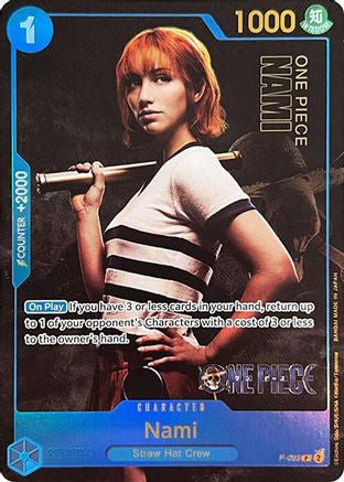 (P-053) Nami (Premium Card Collection -Live Action Edition-) - One Piece Promotion Cards Foil