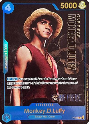 (P-055) Monkey.D.Luffy (055) (Premium Card Collection -Live Action Edition-) - One Piece Promotion Cards Foil