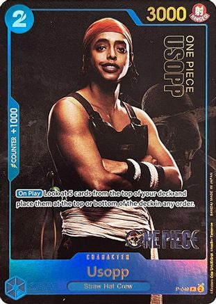 (P-049) Usopp (Premium Card Collection -Live Action Edition-) - One Piece Promotion Cards Foil