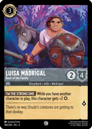 (184/204)  Luisa Madrigal - Rock of the Family - Ursula's Return  Cold Foil
