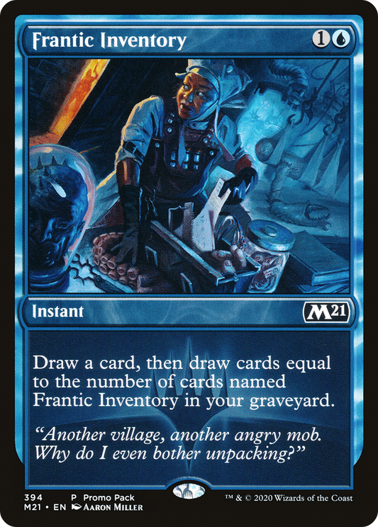 Frantic Inventory (PPM21-394) - Core Set 2021 (Promo Pack) Foil