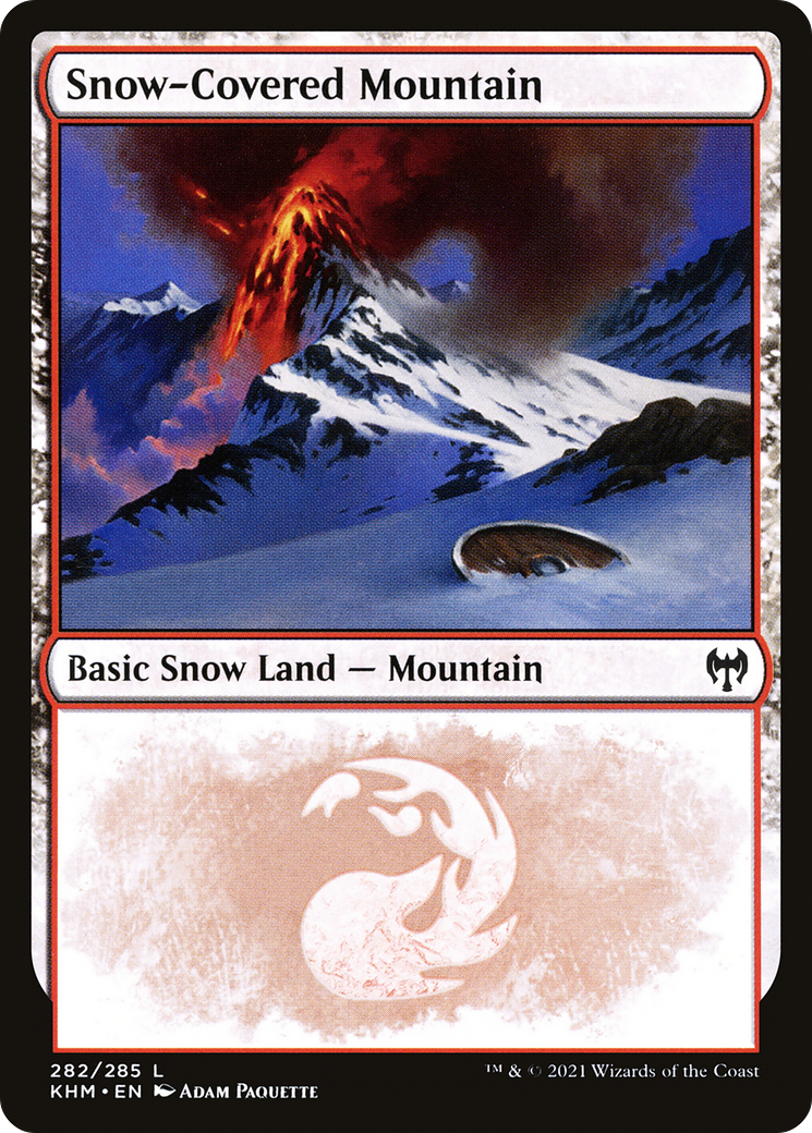 Snow-Covered Mountain (KHM-282) - Kaldheim: (snow) Foil