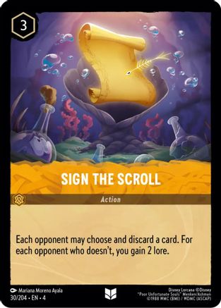 (030/204)  Sign the Scroll - Ursula's Return  Normal