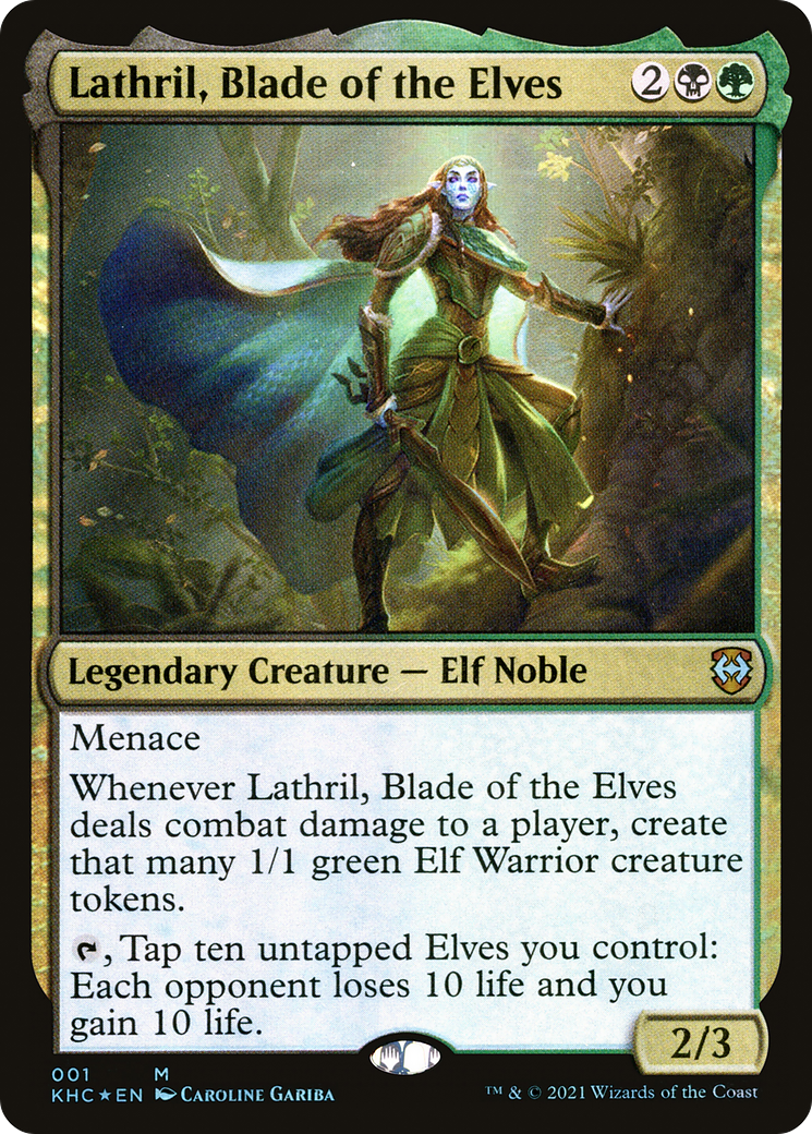 Lathril, Blade of the Elves (KHC-001) - Kaldheim Commander