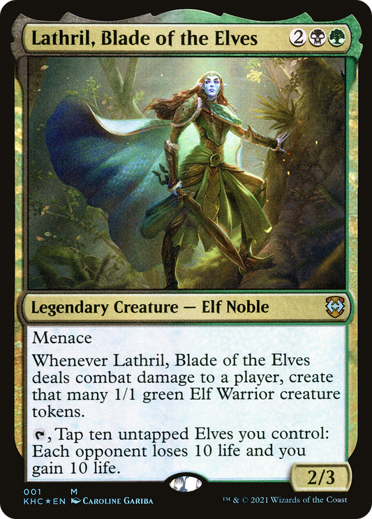 Lathril, Blade of the Elves (KHC-001) - Kaldheim Commander