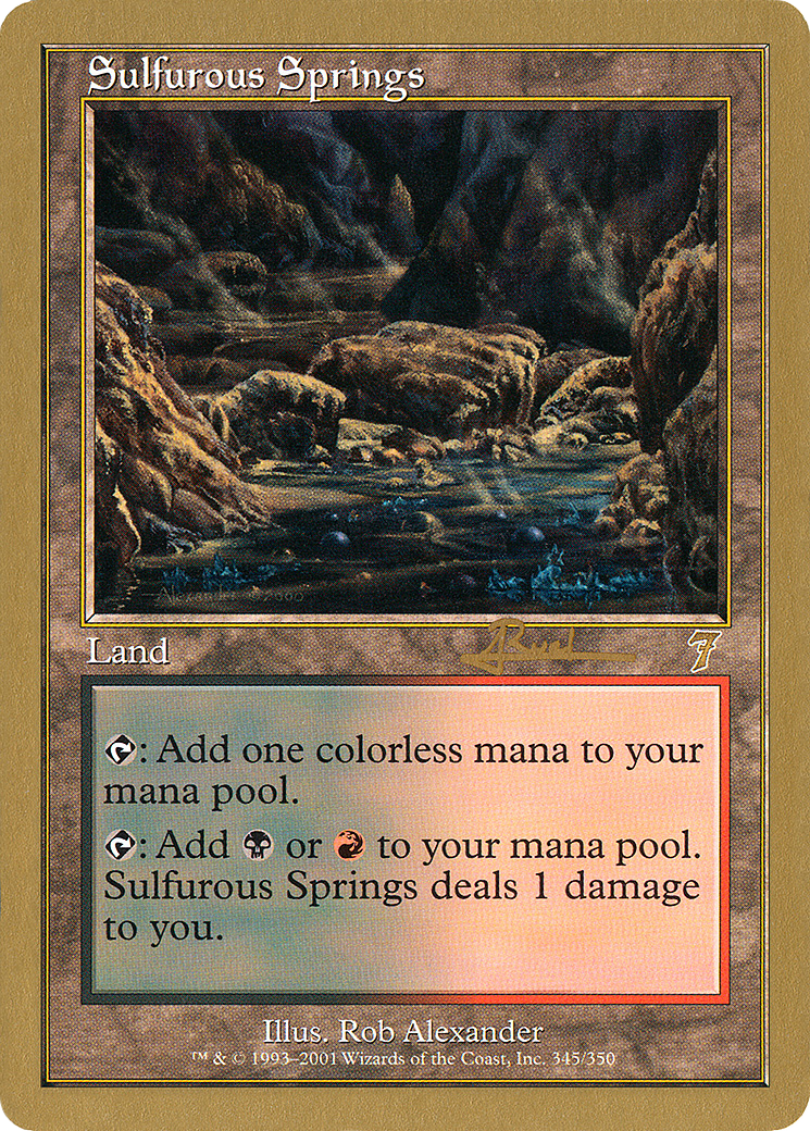 Sulfurous Springs (WC01-AR345) - World Championship Decks 2001