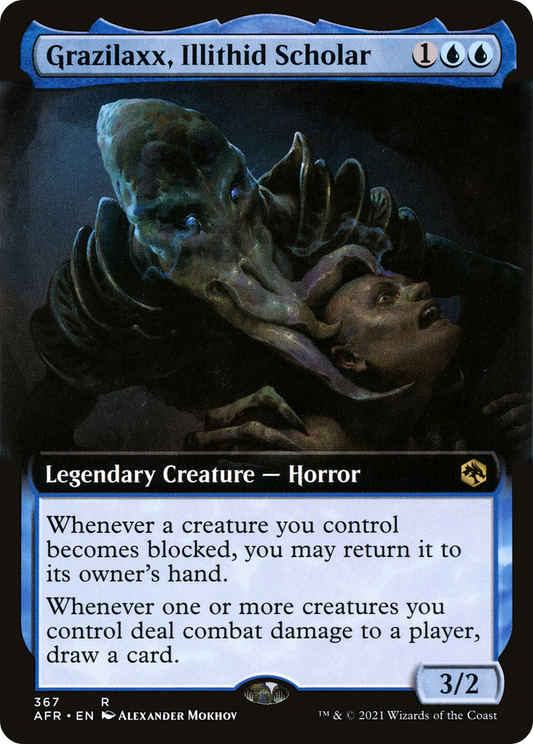 Grazilaxx, Illithid Scholar (AFR-367) - Adventures in the Forgotten Realms: (Extended Art) Foil