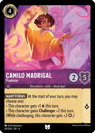 (040/204)  Camilo Madrigal - Prankster - Ursula's Return  Normal