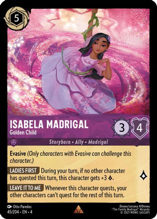 (045/204)  Isabela Madrigal - Golden Child - Ursula's Return  Normal