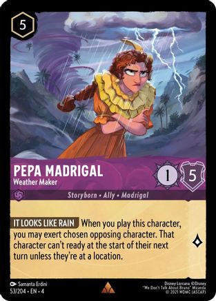 (053/204)  Pepa Madrigal - Weather Maker - Ursula's Return  Normal