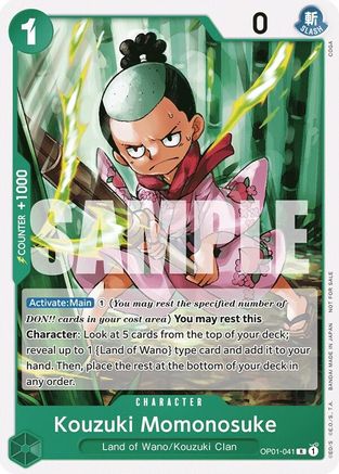 (OP01-041) Kouzuki Momonosuke (Tournament Pack Vol. 7) - One Piece Promotion Cards Normal