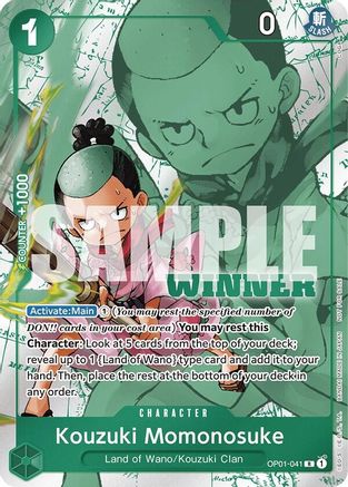 (OP01-041) Kouzuki Momonosuke (Winner Pack Vol. 7) - One Piece Promotion Cards Foil