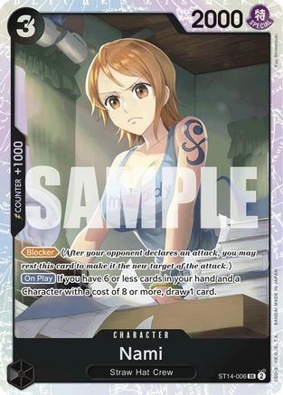 (ST14-006) Nami - Starter Deck 14: 3D2Y Foil