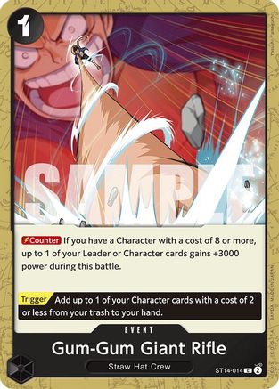 (ST14-014) Gum-Gum Giant Rifle - Starter Deck 14: 3D2Y Normal