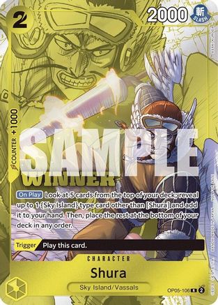 (OP05-106) Shura (Winner Pack Vol. 7) - One Piece Promotion Cards Foil